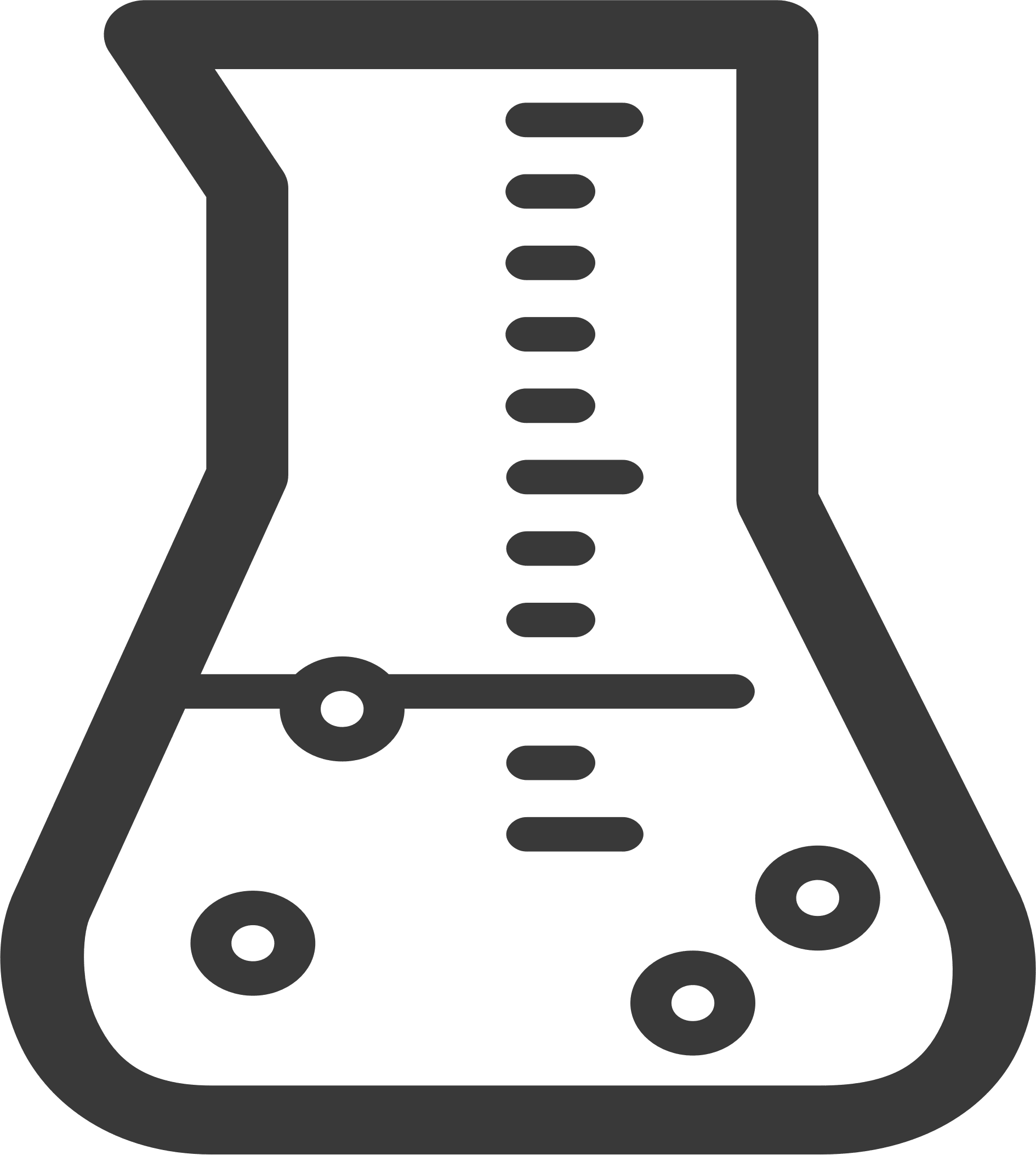 Chemistry Beaker Vector Clipart Image - Beaker Clipart (1890x2106), Png Download