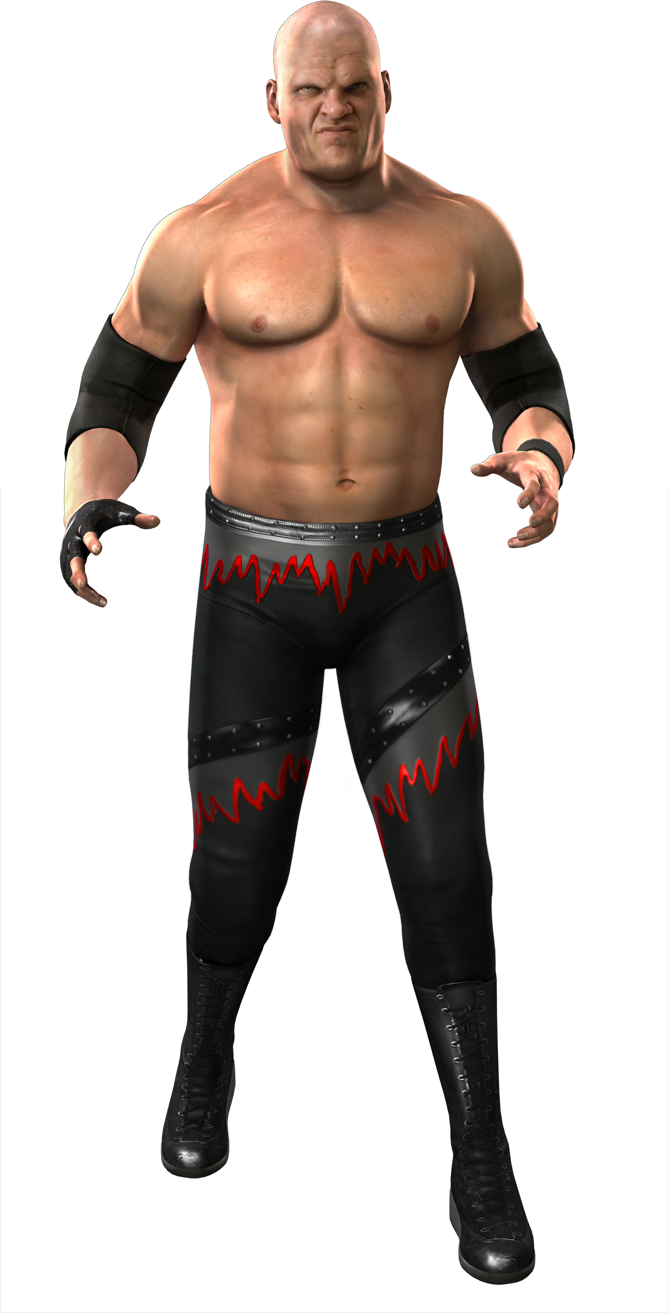 Kane Svr2011 Render - Smackdown Vs Raw 2011 Kane (1375x2750), Png Download