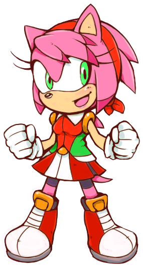 The Designs Have Aged Well And Still Pretty Nice To - Honey The Cat And Amy Rose (350x575), Png Download