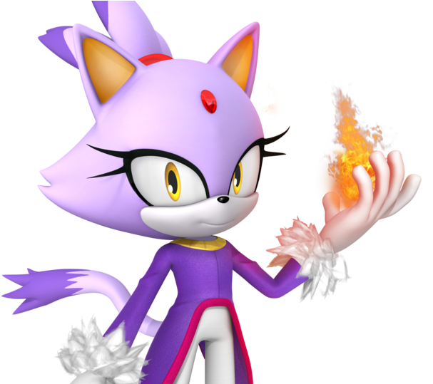 Modern Blaze The Cat (1024x538), Png Download