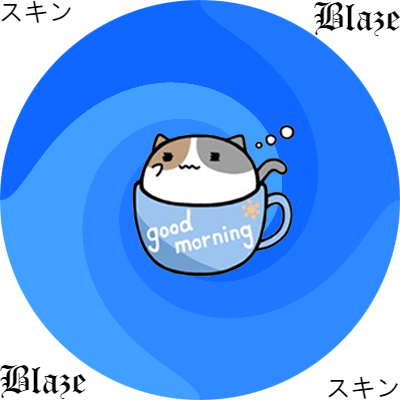 Tea Cat Swirl Skins Blaze - Cartoon (400x400), Png Download