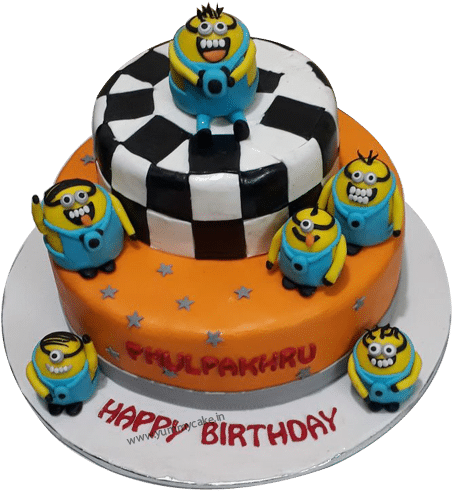 Minion Cake - Faridabad (500x500), Png Download