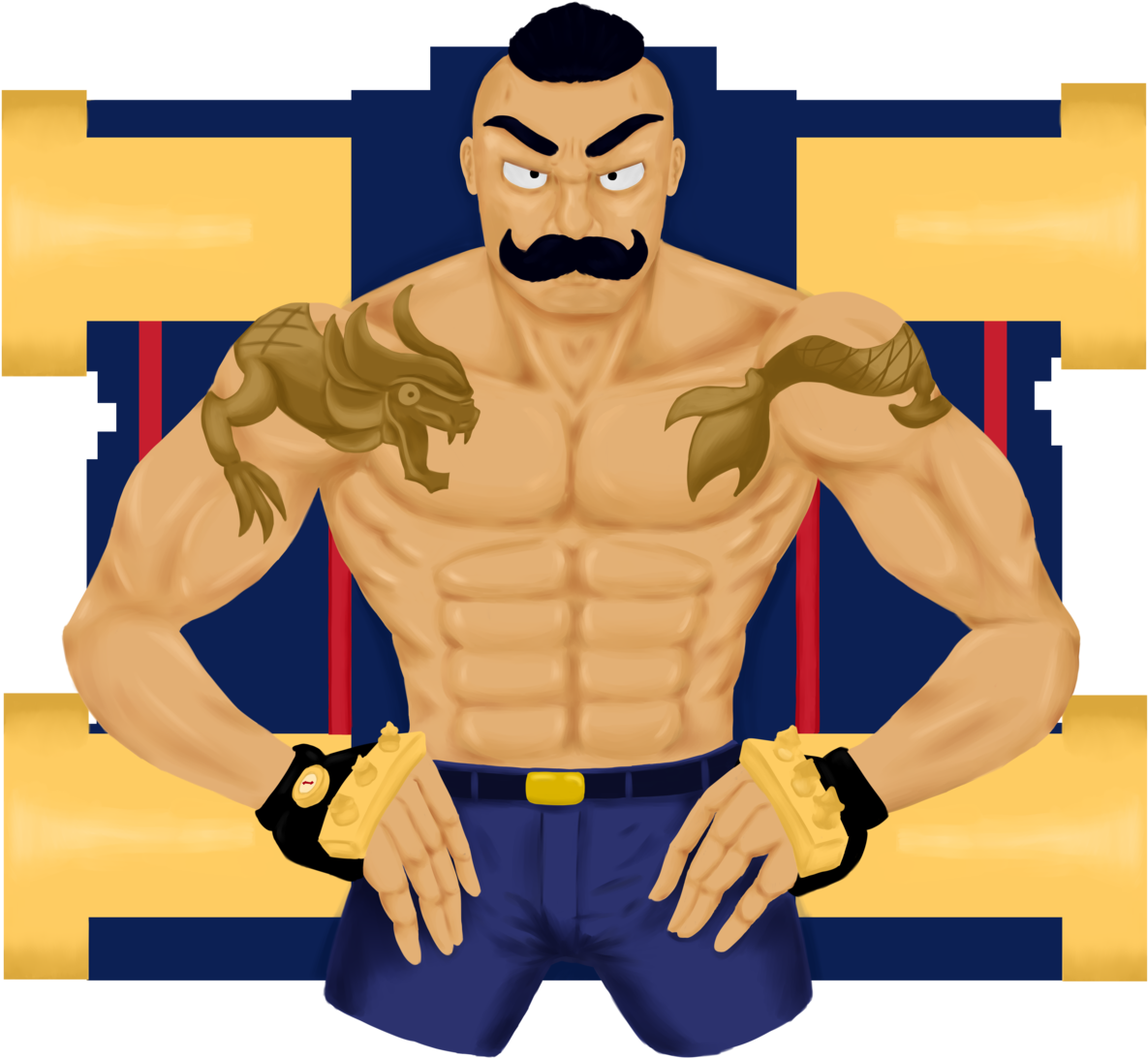 Mafia Braum Chroma The Yakuza One~ I Love Playing Braum - Cartoon (1280x1145), Png Download