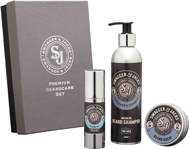 Swagger & Jacks Premium Beardcare Gift Box Set - Swagger & Jacks Classic Beardcare Set (800x800), Png Download