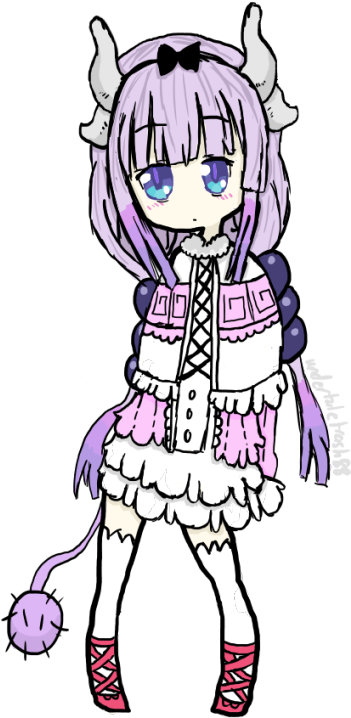 Who Wants A Crappy Kanna Kamui You Better Xd I Tried - Cartoon (384x750), Png Download