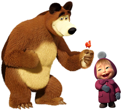 Imágenes De Masha Y El Oso - Masha And The Bear Real (518x464), Png Download