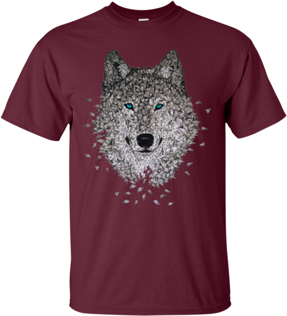 Vector Wolf T Shirt Gildan Ultra Cotton T-shirt - Shirt (1024x1024), Png Download