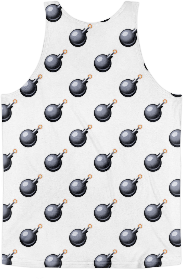 All Over Emoji Tank Top - Active Tank (1000x1000), Png Download