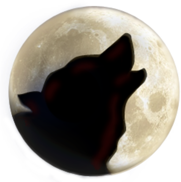 Wolf On - Wolf Moon Throw Blanket (600x600), Png Download