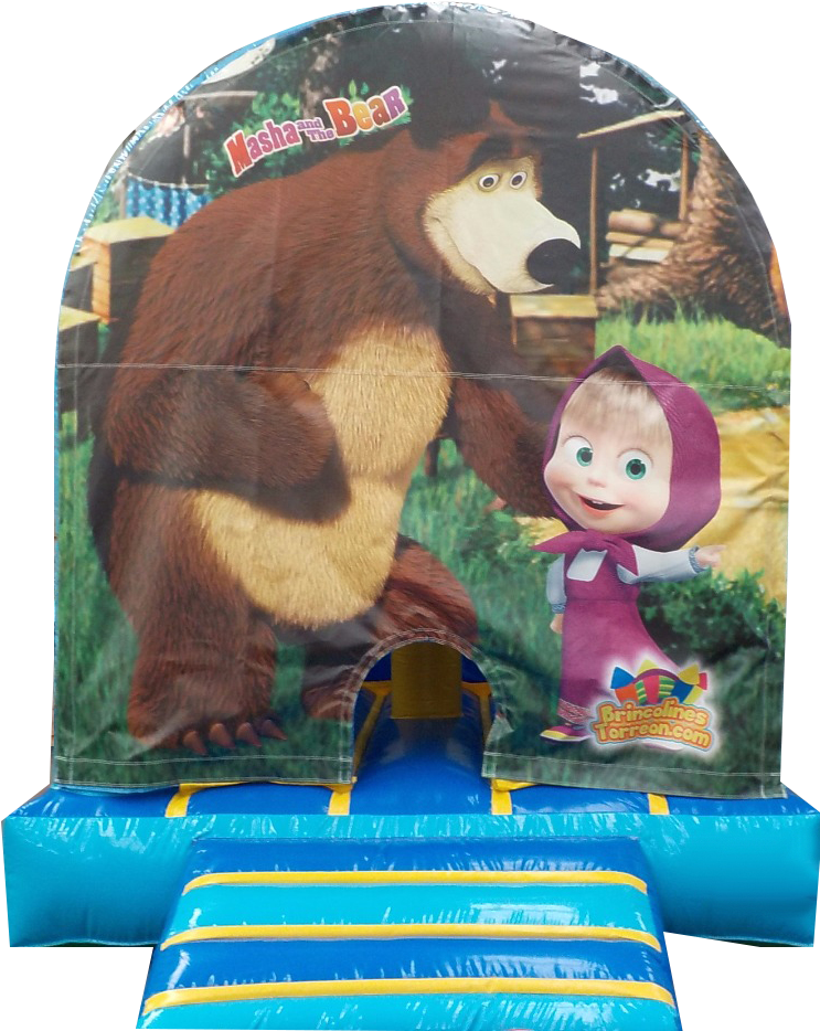 Masha Y El Oso - Masha Y El Oso Brincolines (762x934), Png Download