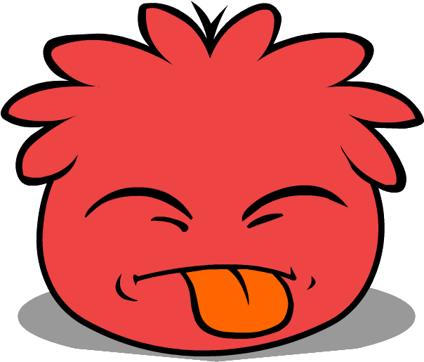 Red Puffle - Red Gummy Bear Clip Art (659x524), Png Download