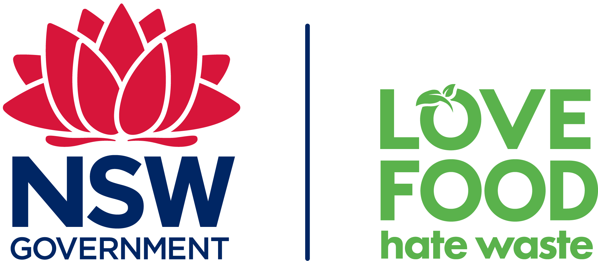 Love Food Hate Waste Partner (2453x1352), Png Download