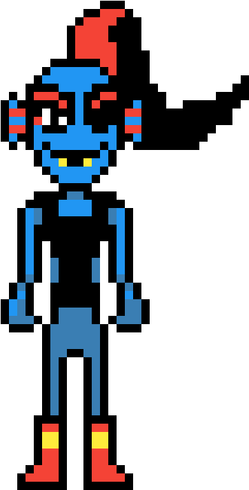 Undyne - Undertale Undyne Pixel (1200x1200), Png Download