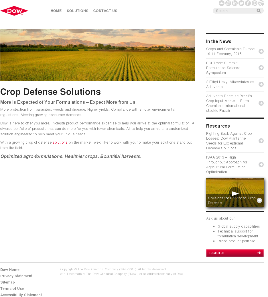 The Dow Chemical Company Competitors, Revenue And Employees - Web Page (1024x1673), Png Download