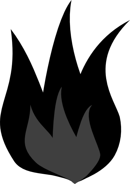 Fire - Dark Fire Clip Art (420x597), Png Download