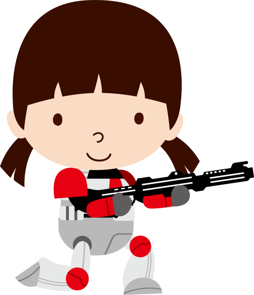 Clone Trooper Girl By On @ - Star Wars (829x963), Png Download
