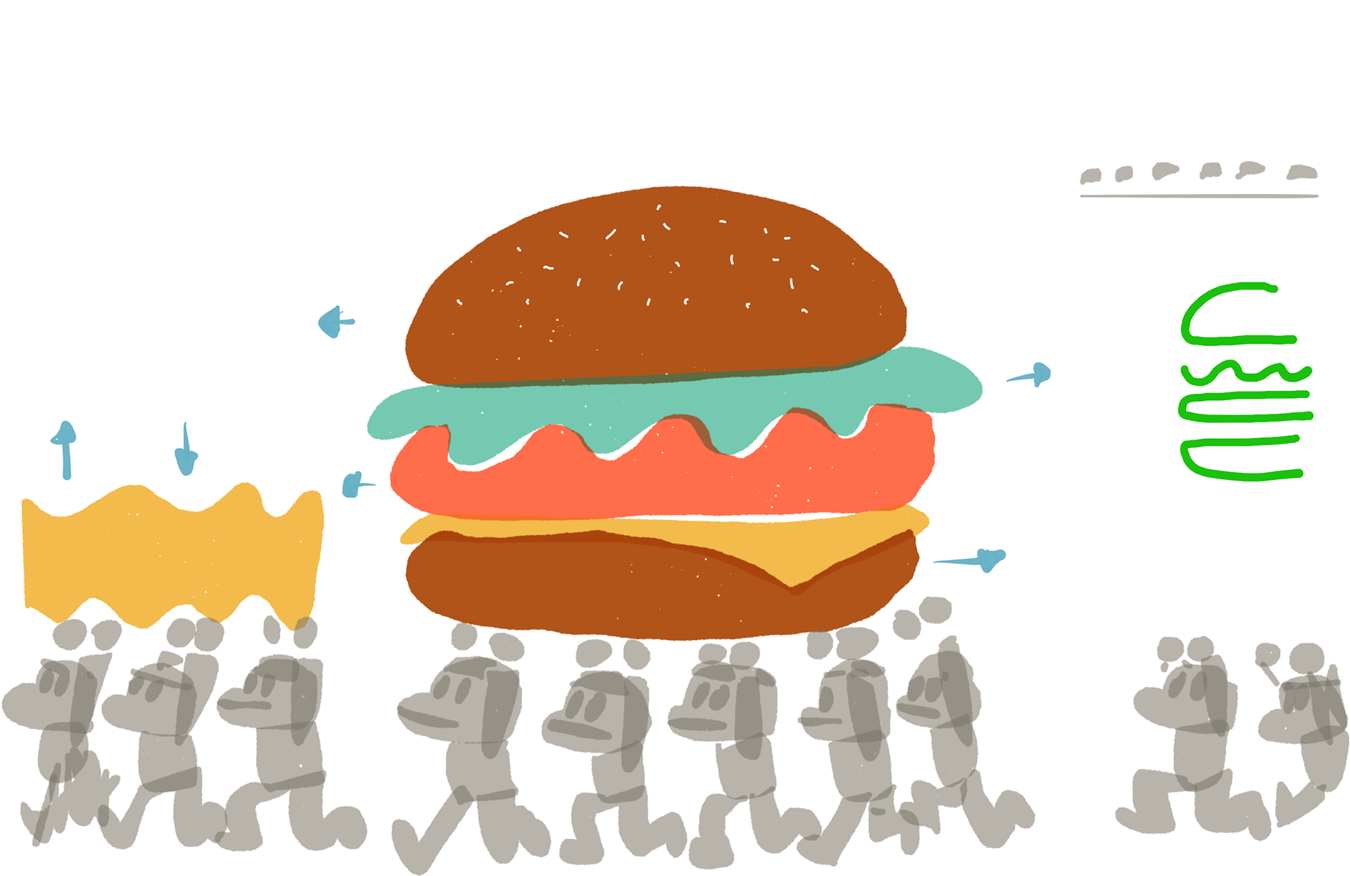 Character Design - Cheeseburger (1920x1439), Png Download