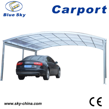 Basic 1 Car Metal Carport 12' X 21' X 5' - Moddern Carports For Sale (350x350), Png Download