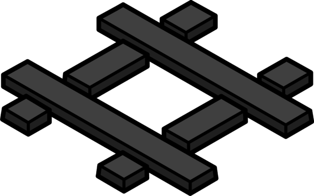 Railroad Crossing - Slope (640x401), Png Download