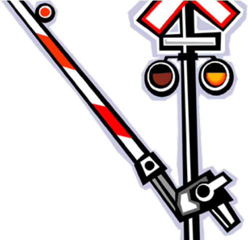Railroad Clipart Railroad Crossing - Railroad Crossing Clipart (640x480), Png Download