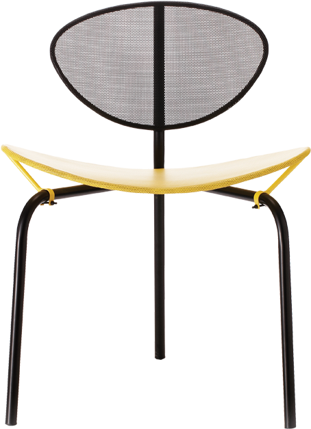 Mg Nagasaki Chair By Mathieu Mategot, Three Legged - Mathieu Matégot Nagasaki Chair (581x628), Png Download