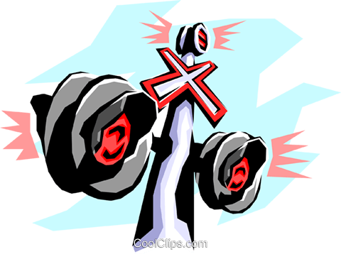 Railway Crossing Royalty Free Vector Clip Art Illustration - Garden Roses (480x358), Png Download