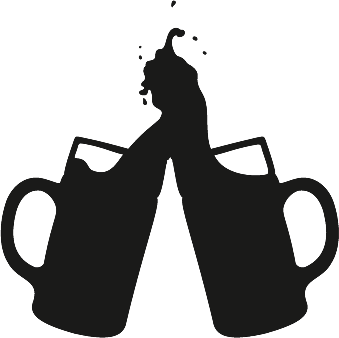 Prost - Beer Mug Silhouette Png (1200x1204), Png Download