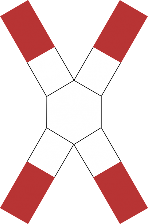 Railroad - Verkehrszeichen Andreaskreuz (500x755), Png Download