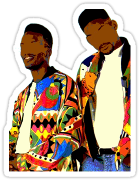 Fresh Prince Iphone Wallpaper Download " - Fresh Prince Of Bel Air Will And Jazz (375x360), Png Download