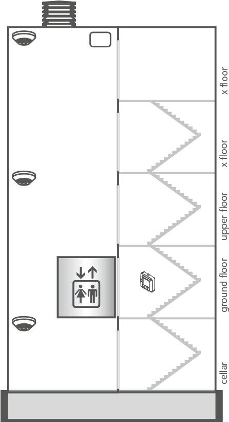 The System With Point Smoke Detector Can Be Used In - Diagram (1920x1080), Png Download