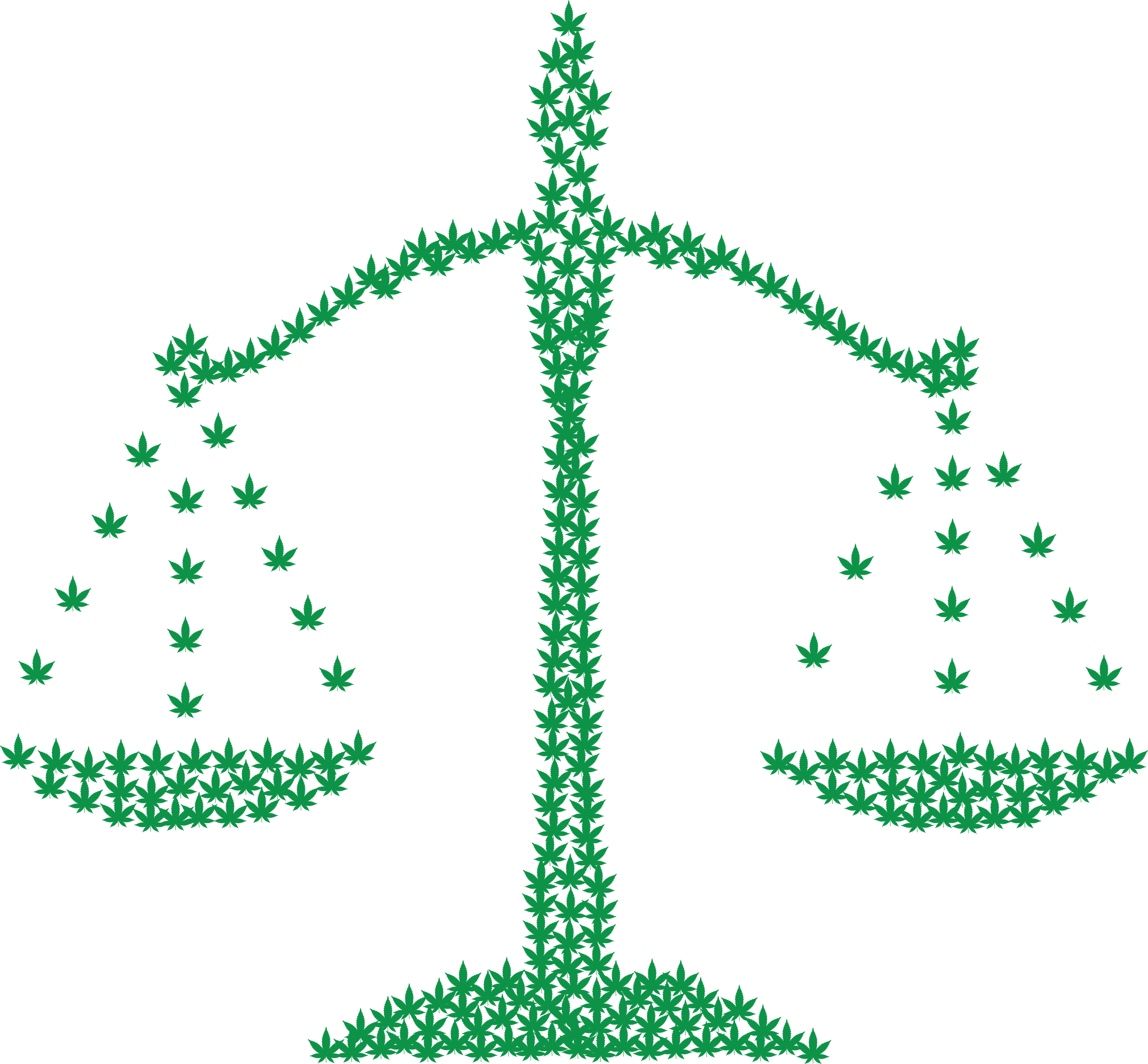 Free Clipart Of A Cannabis Marijuana Pot Leaf Scale - Legalize Marijuana Clip Art Transparent (4000x3708), Png Download