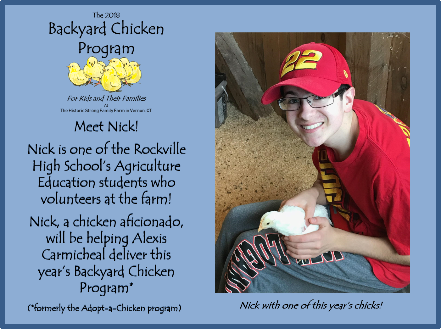 The Idea For The Program Began With A Mother Who Raised - Chicks Really Love Me Chickens (1402x1046), Png Download