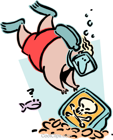 Scuba Diver With Skull And Cross Bones Royalty Free - Fault-tolerant Software (390x480), Png Download