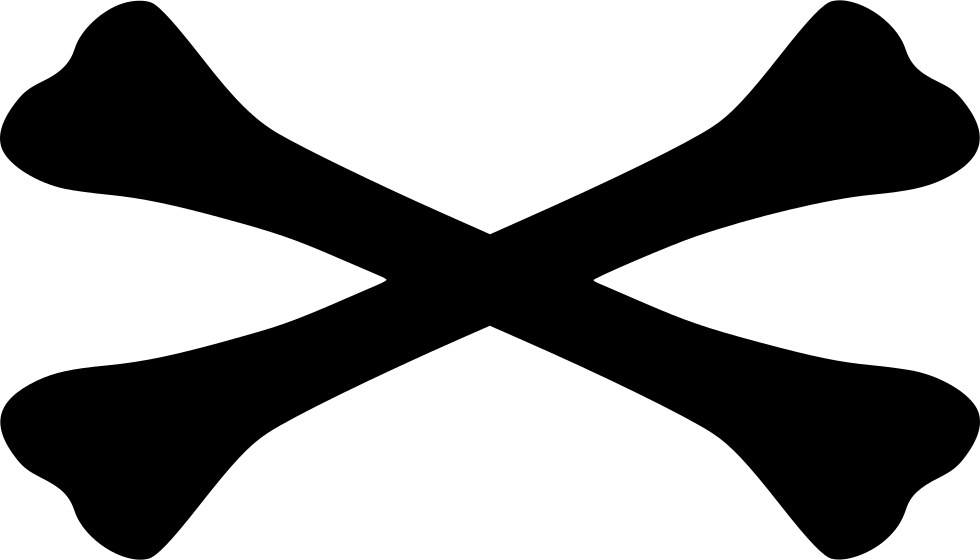 Bones Skull Skeleton Cross (980x560), Png Download