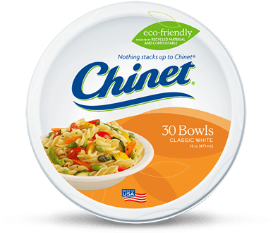 Chinet® Classic White™ Bowls 16 Oz - Chinet Plates (435x435), Png Download