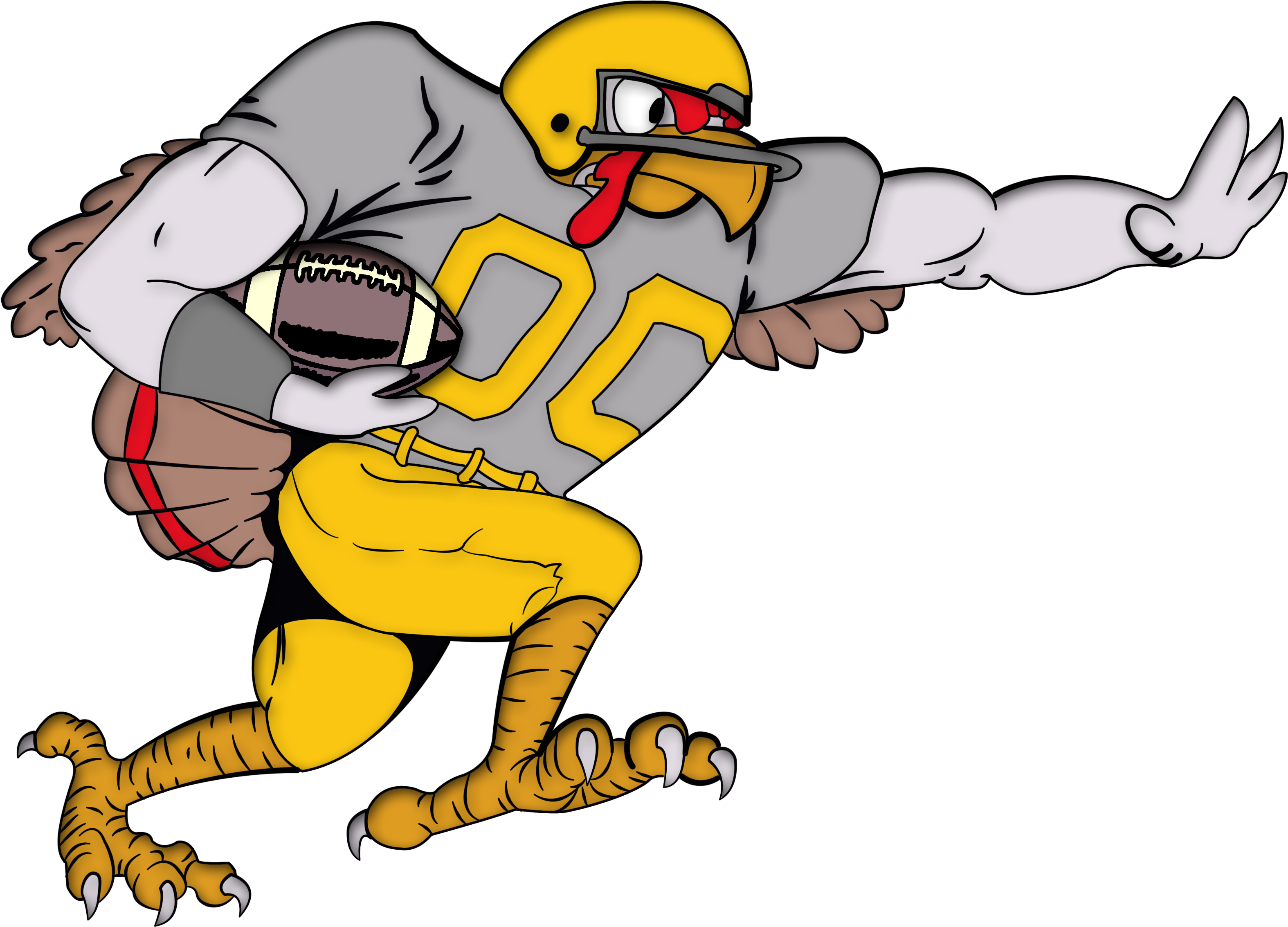 Turkey Bowl & Chili Cook Off - American Football On Thanksgiving (3300x2550), Png Download