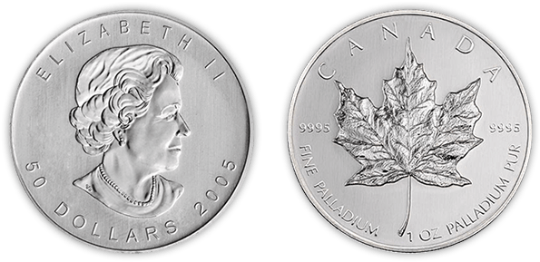 Palladium Canadian Maple Leafs - Wiener Philharmoniker Silver Coin (600x300), Png Download