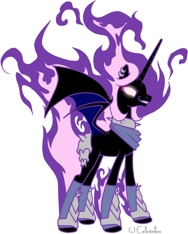 Pixel Art - Mlp Dark Alicorn Oc (900x788), Png Download