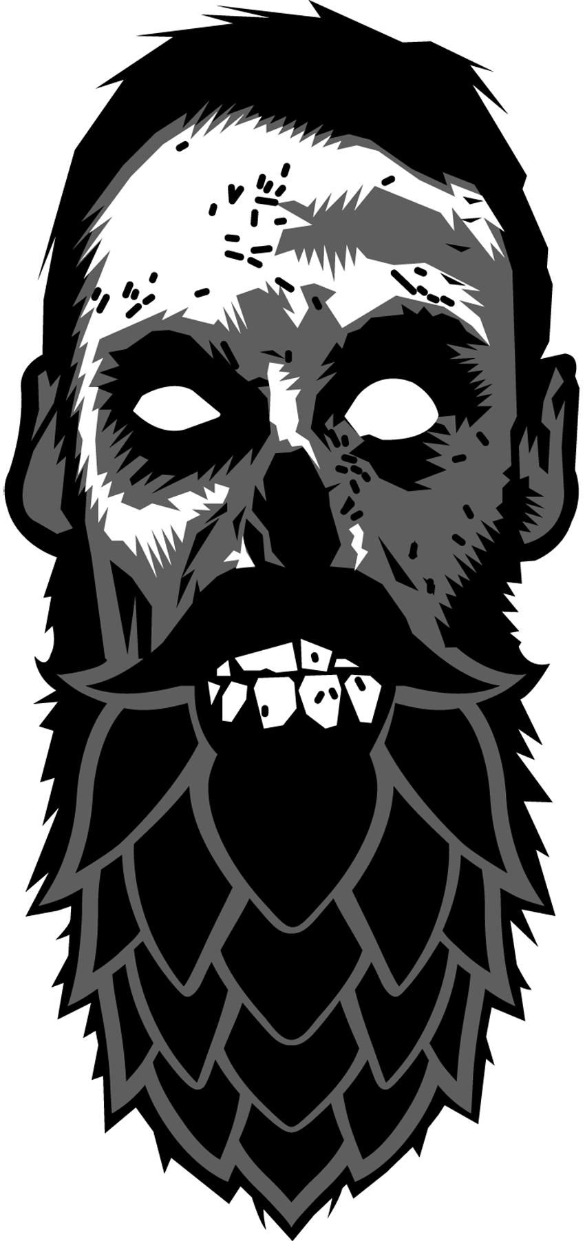 Beerzombieshirt - Beer Zombies (850x1802), Png Download