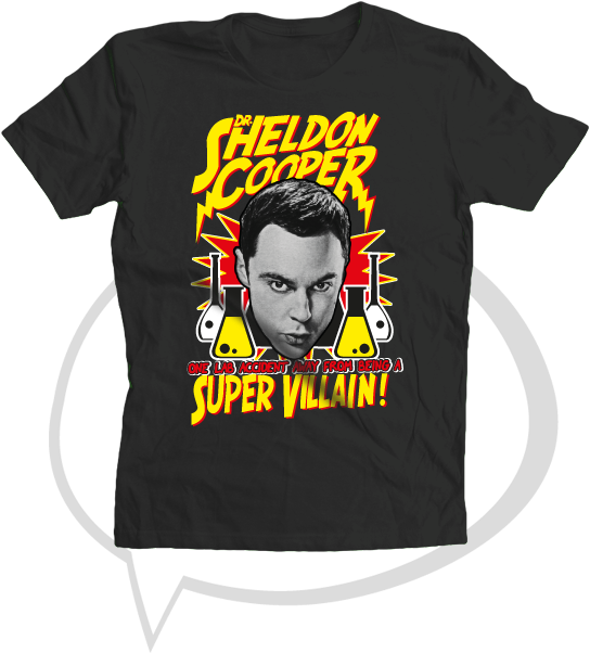 Sheldon Cooper Super Villain (575x606), Png Download
