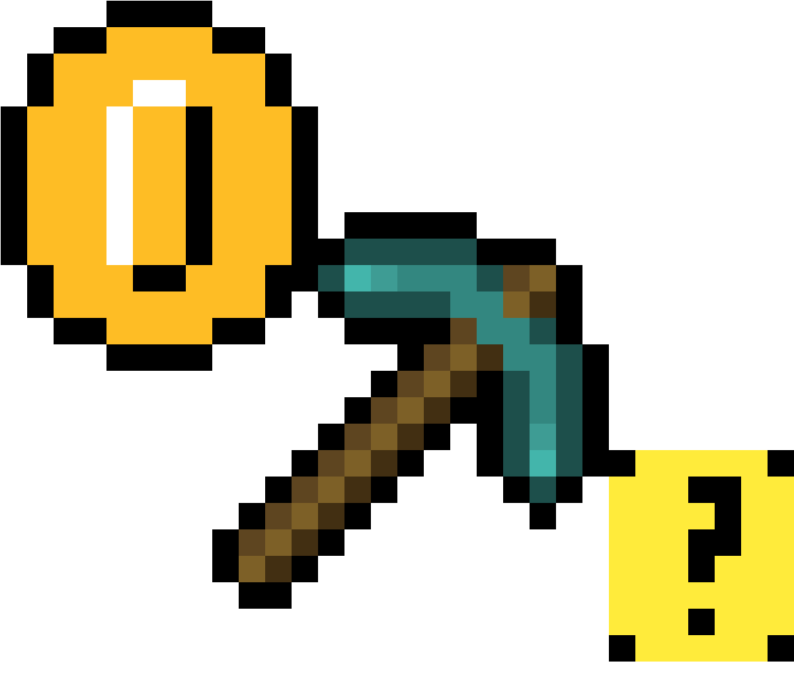 Mine Lucky Blox And Get Mario Coins - Small Pokeball Pixel Art (1184x1184), Png Download