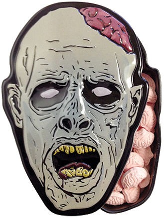 Zombie Refleshmints Candy - Zombie Candy Tin (500x500), Png Download