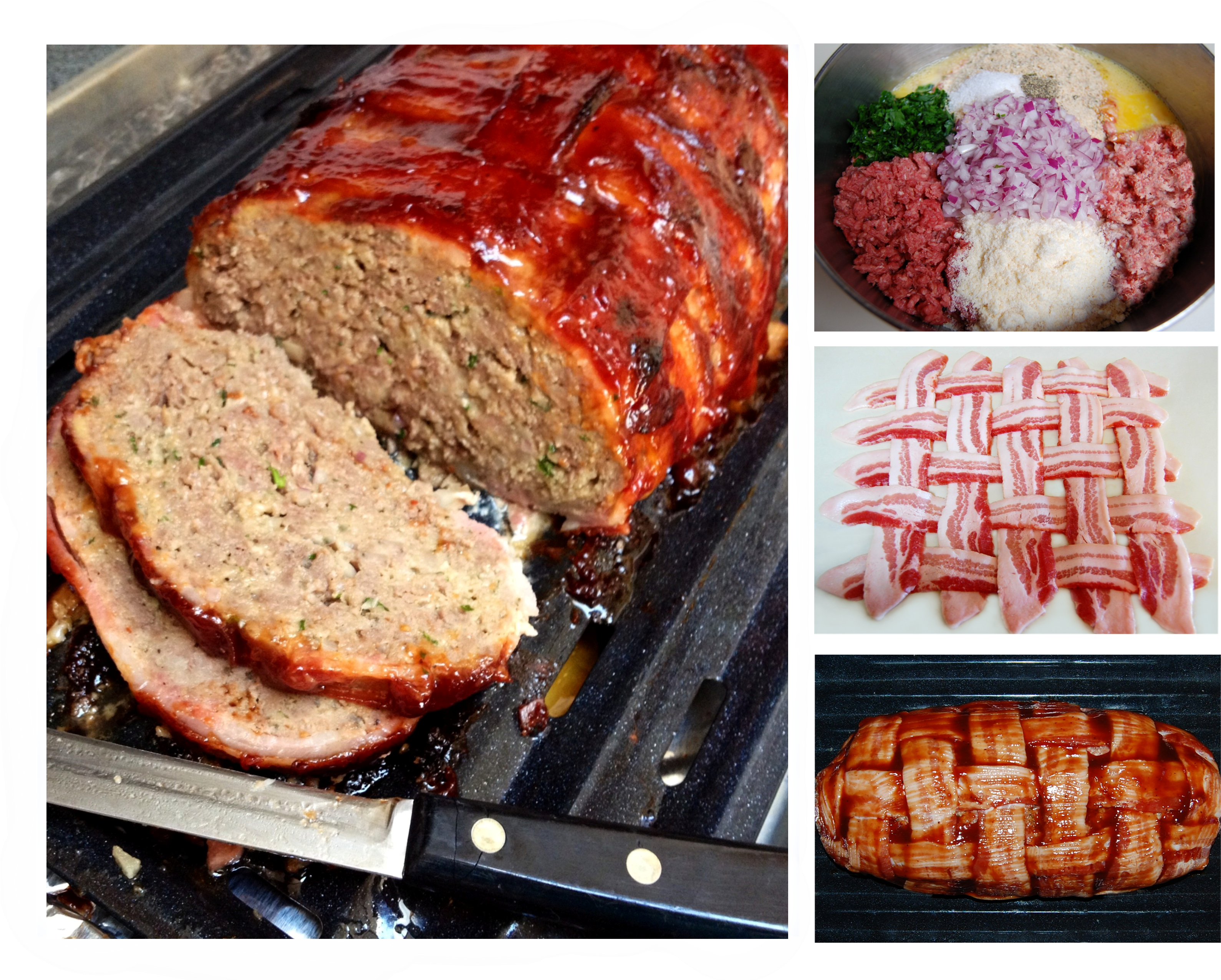 Bacon Wrapped Meatloaf (3300x2550), Png Download