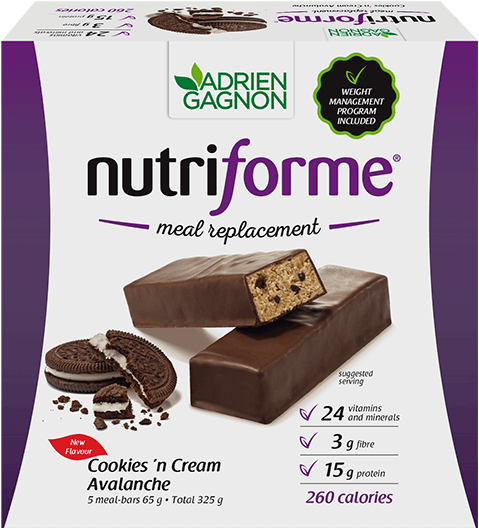 Where To Buy Avalanche Candy Bar America's Test Kitchen - Adrien Gagnon Nutriforme Meal Replacement Bars Peanut (600x600), Png Download