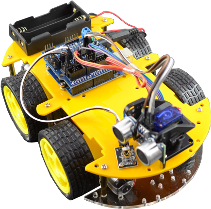 Bluetooth Intelligent Remote Control Car Kit - Multifunction Bluetooth Controlled Robot Smart Car (500x500), Png Download
