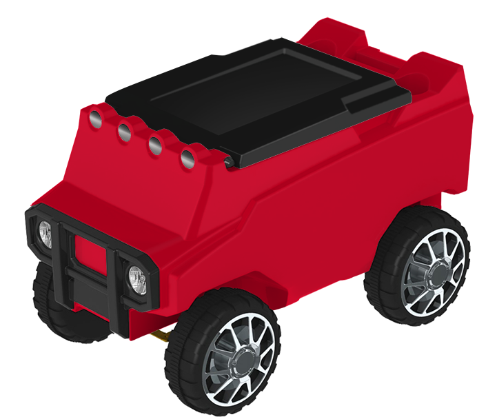 Rc Rover Cooler - C3 Custom Cooler Creations Ncaa Rover Cooler Ncaa Team: (720x640), Png Download