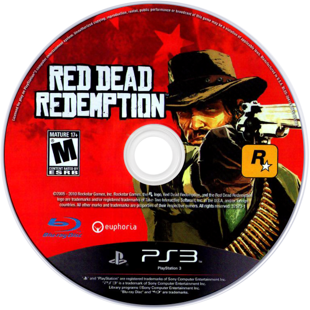 Download Red Dead Redemption - Red Dead Redemption Disc PNG Image with