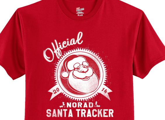 Matthew Mcconaughey And Santa Both Rely On Colorado's - Norad Track Santa Shirt (565x411), Png Download