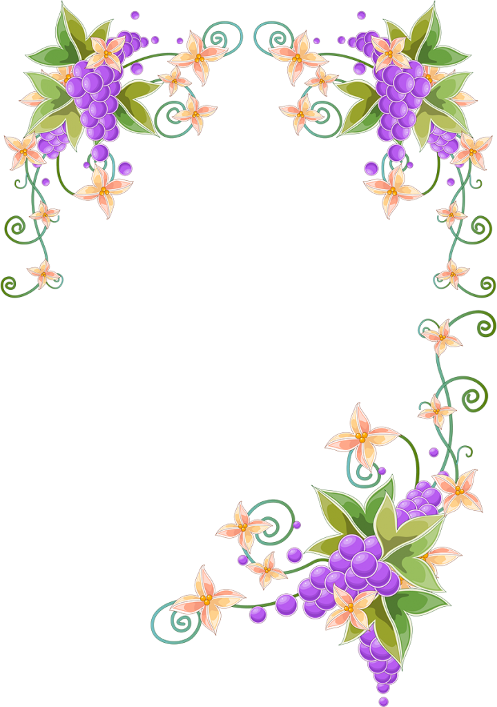 Christmas Corner Border Png - Flower Wall Mural - Butterfly Time (720x1024), Png Download