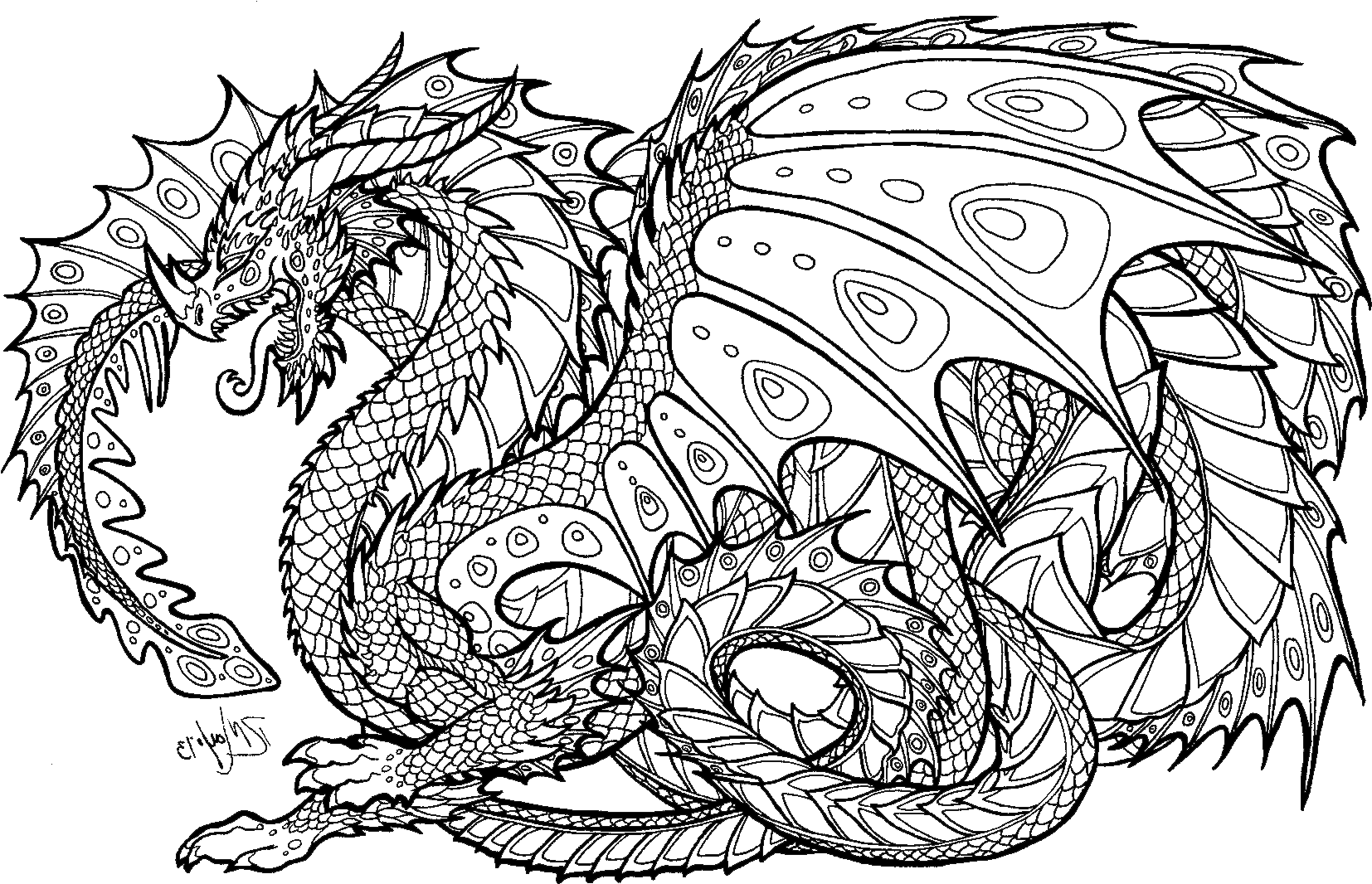 Download Realistic Dragon Coloring Pages For Adults Adult Colouring Pages Dragon PNG Image Download Realistic Dragon Coloring Pages For Adults Adult Colouring Pages Dragon PNG Image